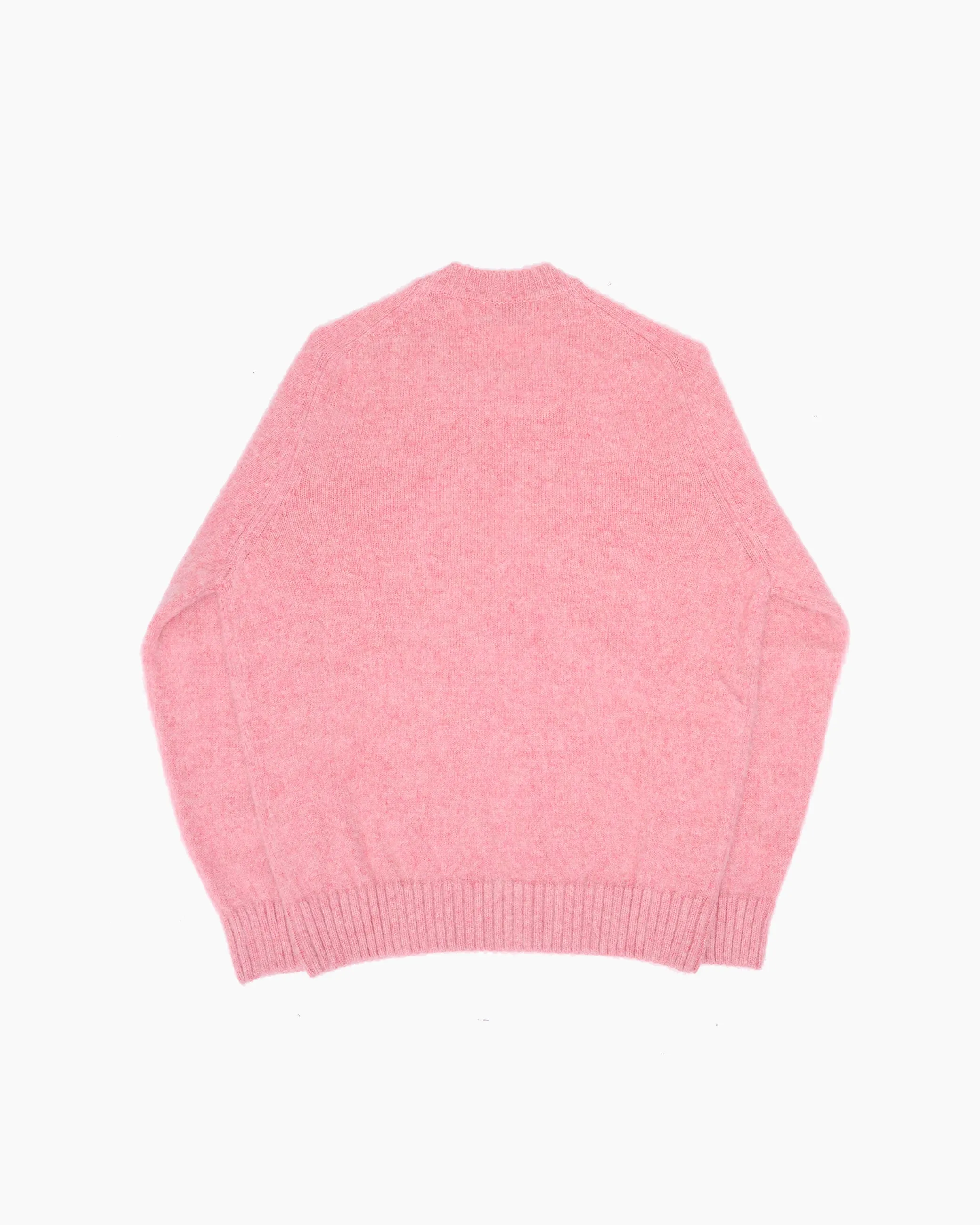 Pink Melange Brushed Shetland Knit Jumper sold by John Simons product image thumbnail 3
