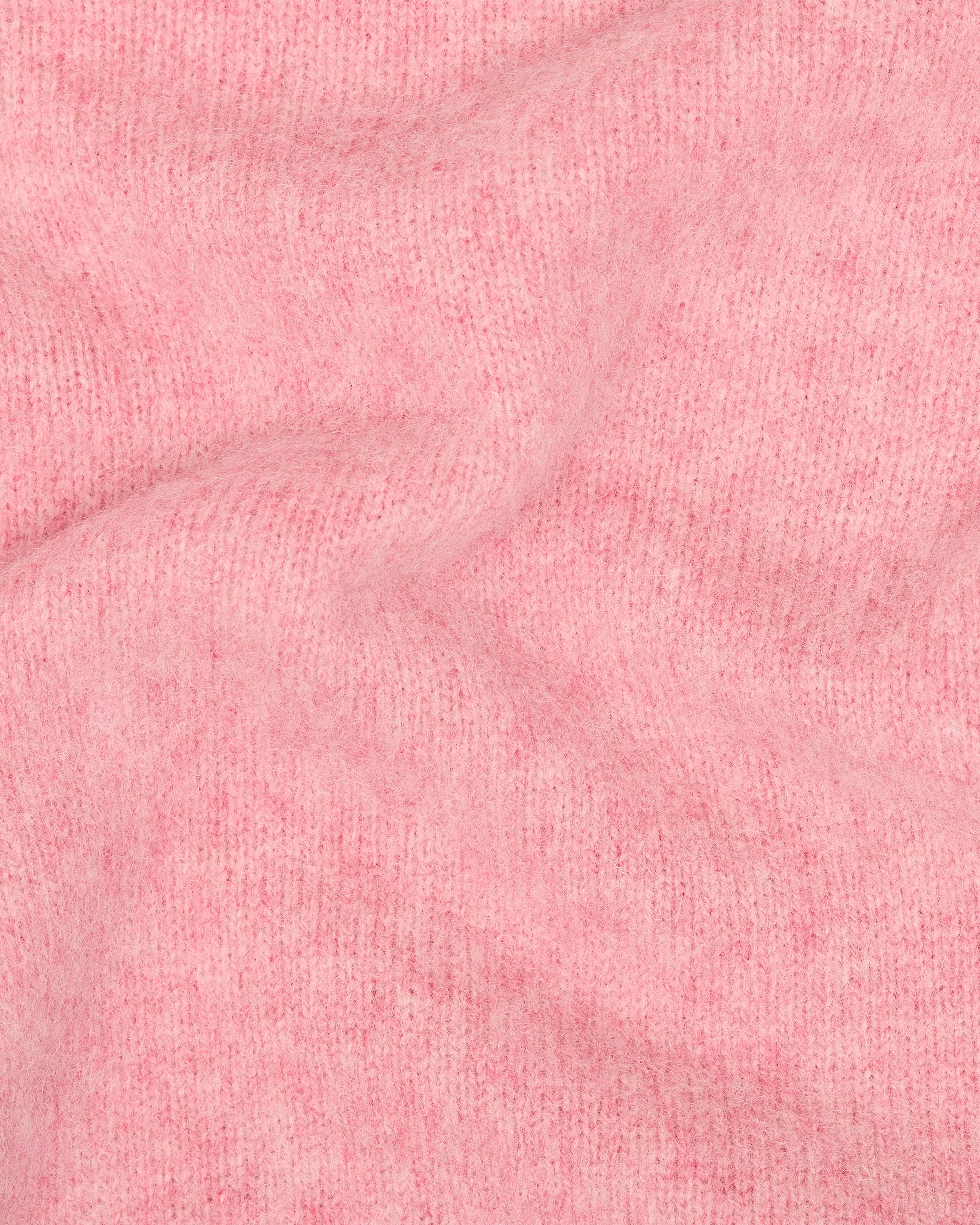 Pink Melange Brushed Shetland Knit Jumper sold by John Simons product image thumbnail 5