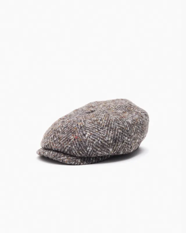 Winter Melange Herringbone Wool Cap made by Stetson