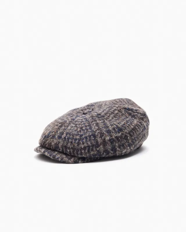 50s Check Wool Tweed Cap made by Stetson