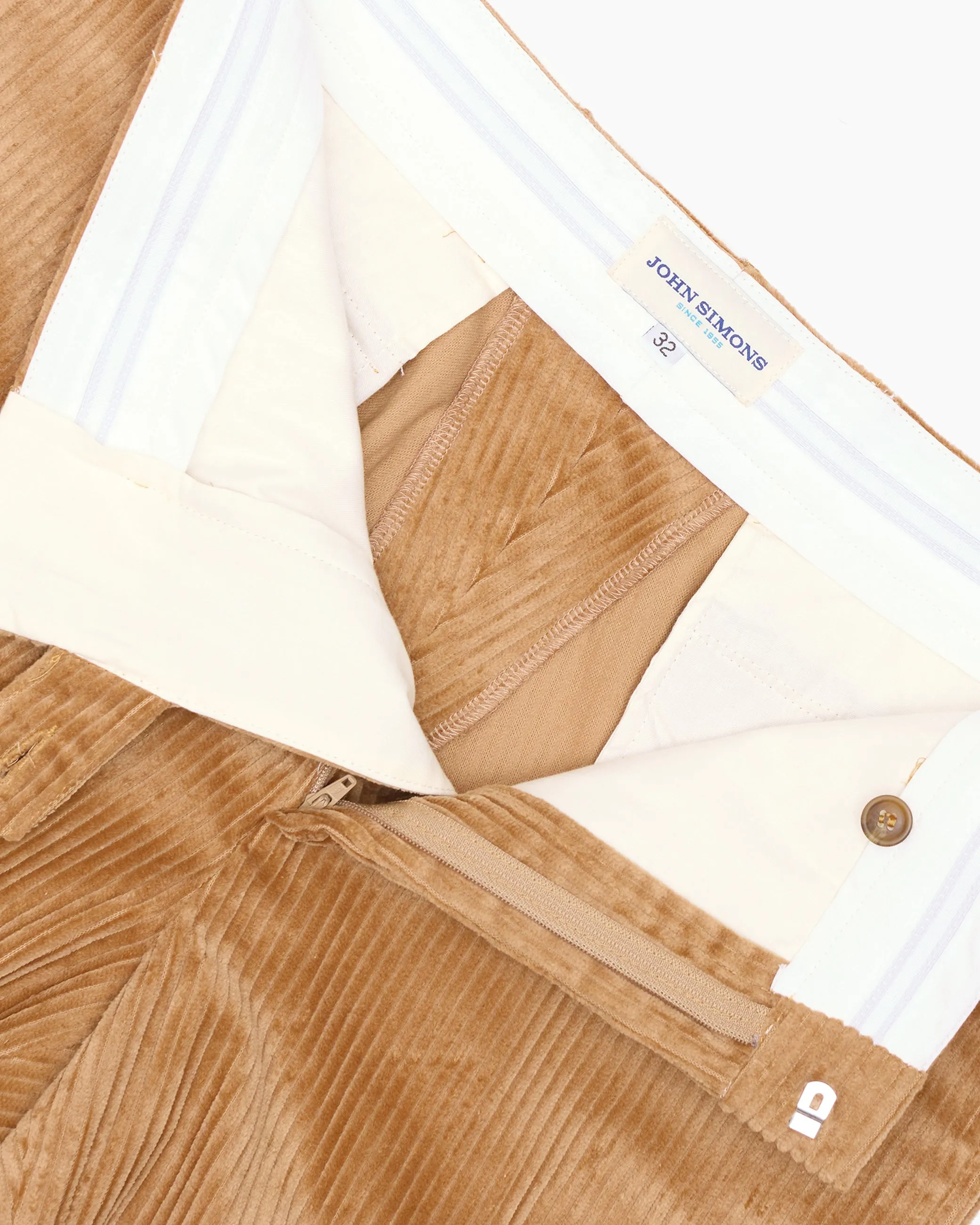 Fawn Corduroy Ivy Trouser sold by John Simons product image thumbnail 5