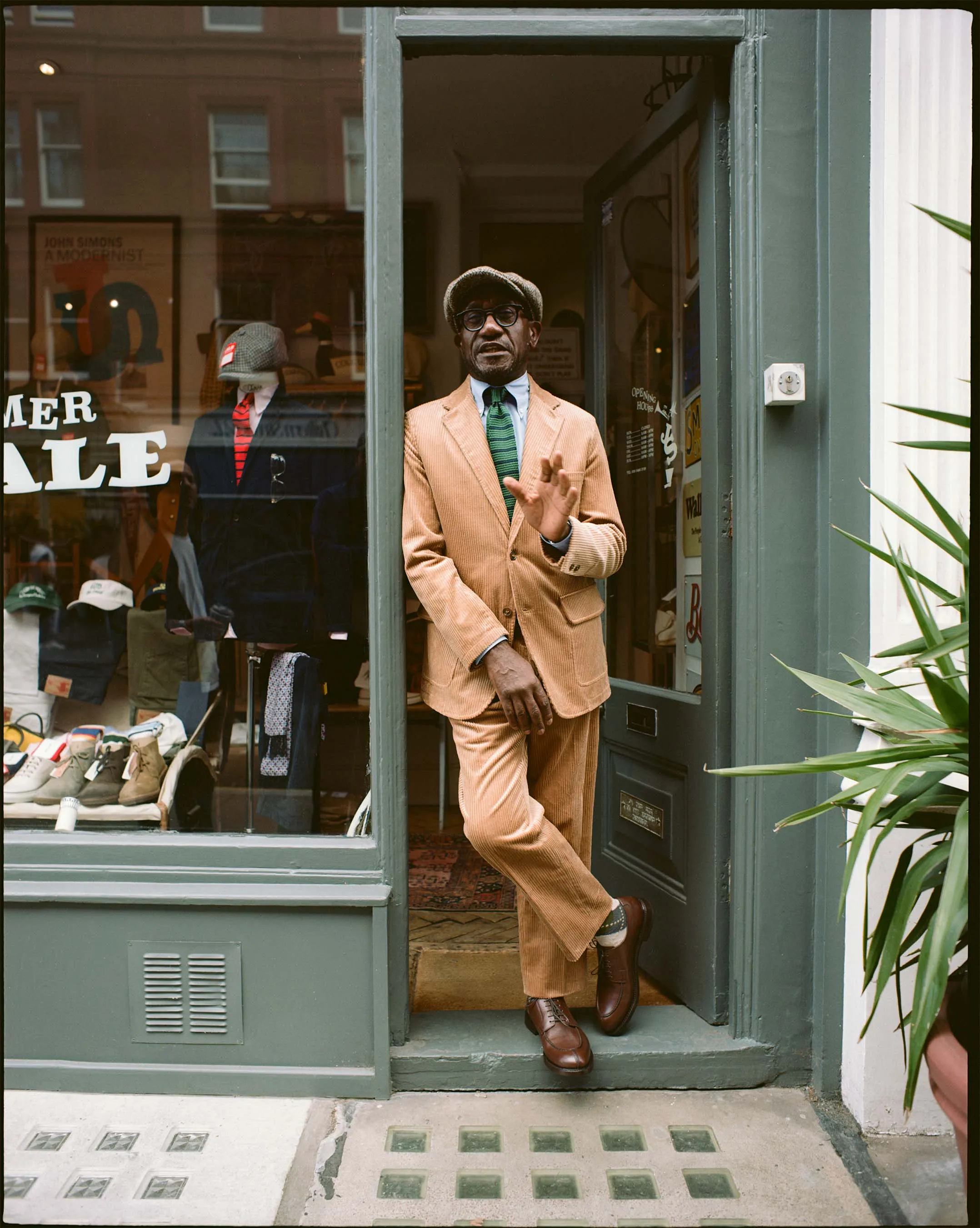 Fawn Corduroy Ivy Trouser sold by John Simons product image thumbnail 2