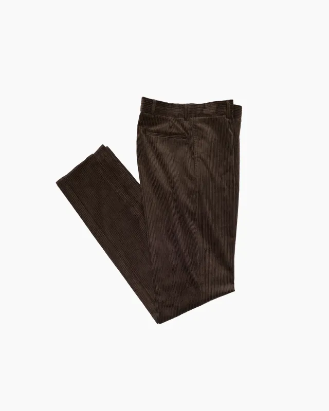 Chocolate Corduroy Ivy Trouser sold by John Simons