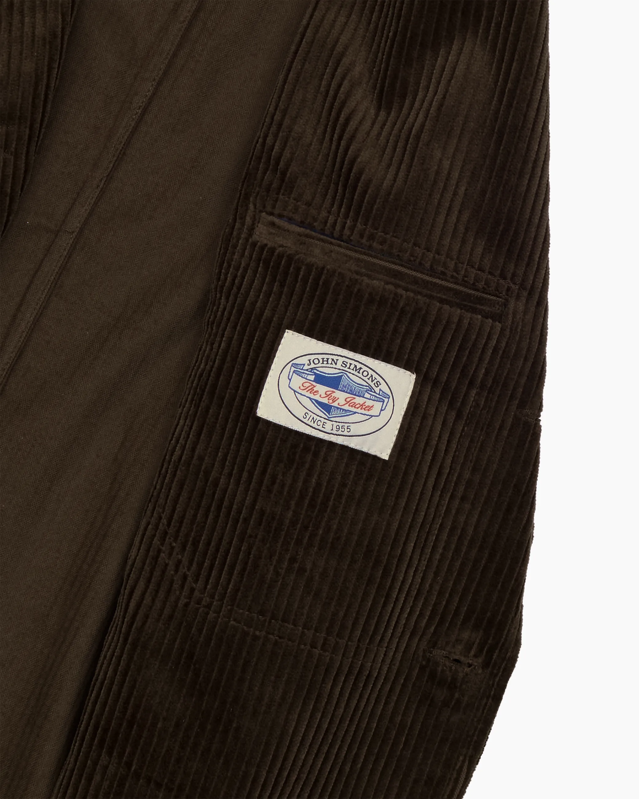 Chocolate Corduroy Ivy Jacket sold by John Simons product image thumbnail 3