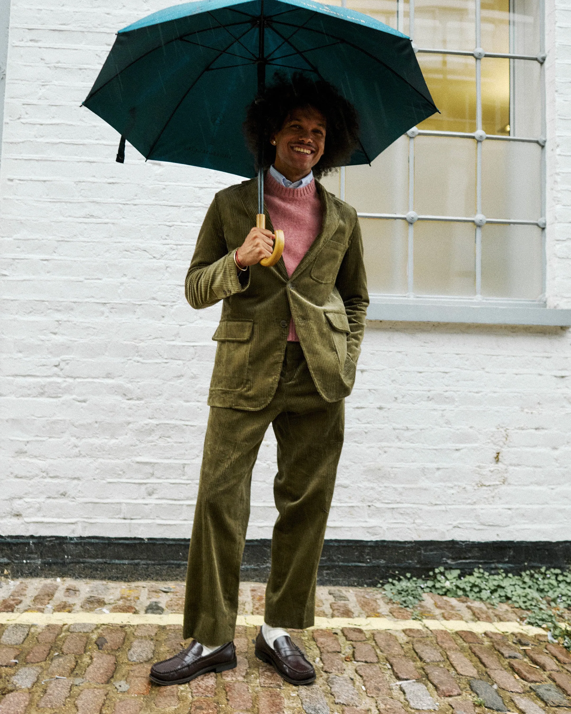 Olive Corduroy Ivy Jacket sold by John Simons product image thumbnail 2