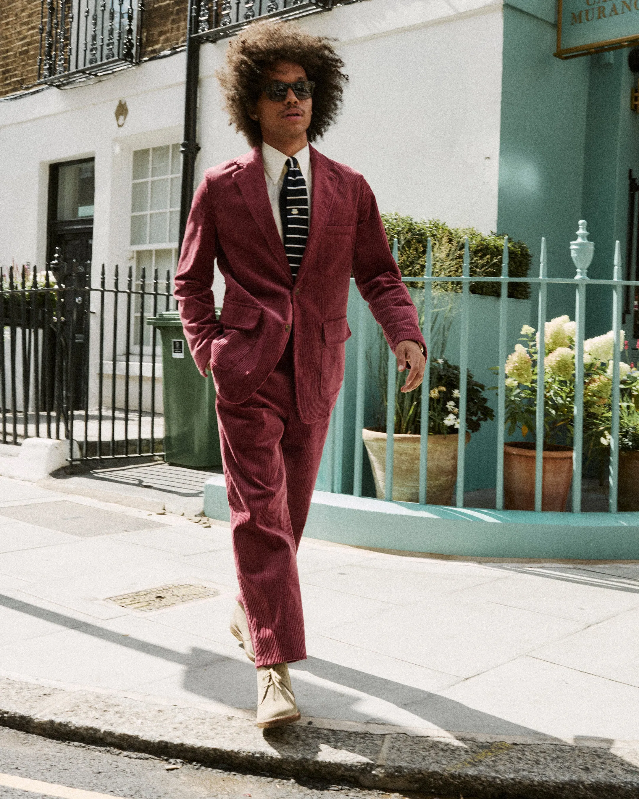 Maroon Corduroy Ivy Jacket sold by John Simons product image thumbnail 2