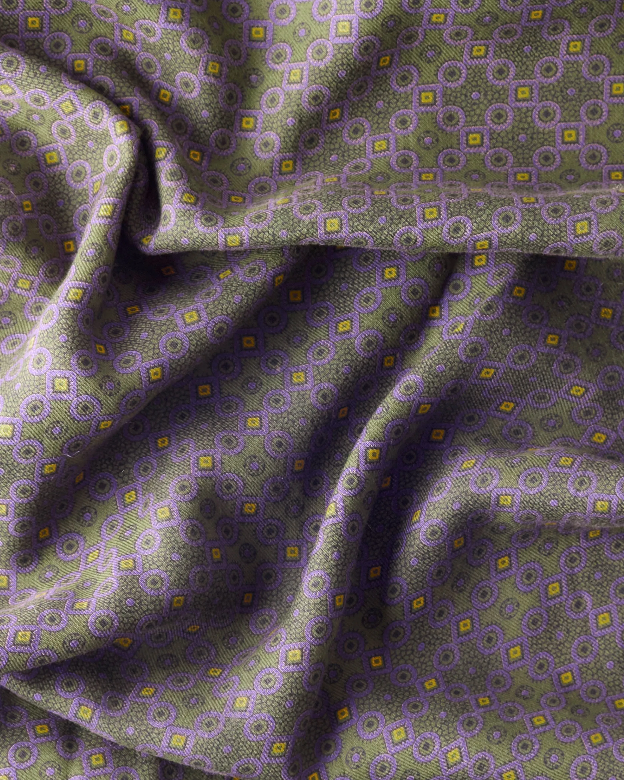 Vintage Purple & Green Geometric Scarf sold by John Simons product image thumbnail 3