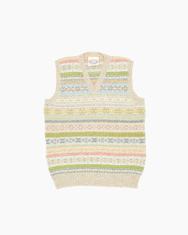 Dawn Fair Isle V-Neck Sweater Vest sold by John Simons