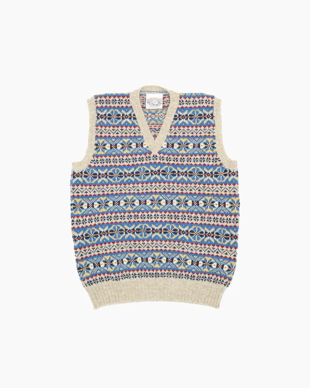 Eider Fair Isle V-Neck Sweater Vest sold by John Simons