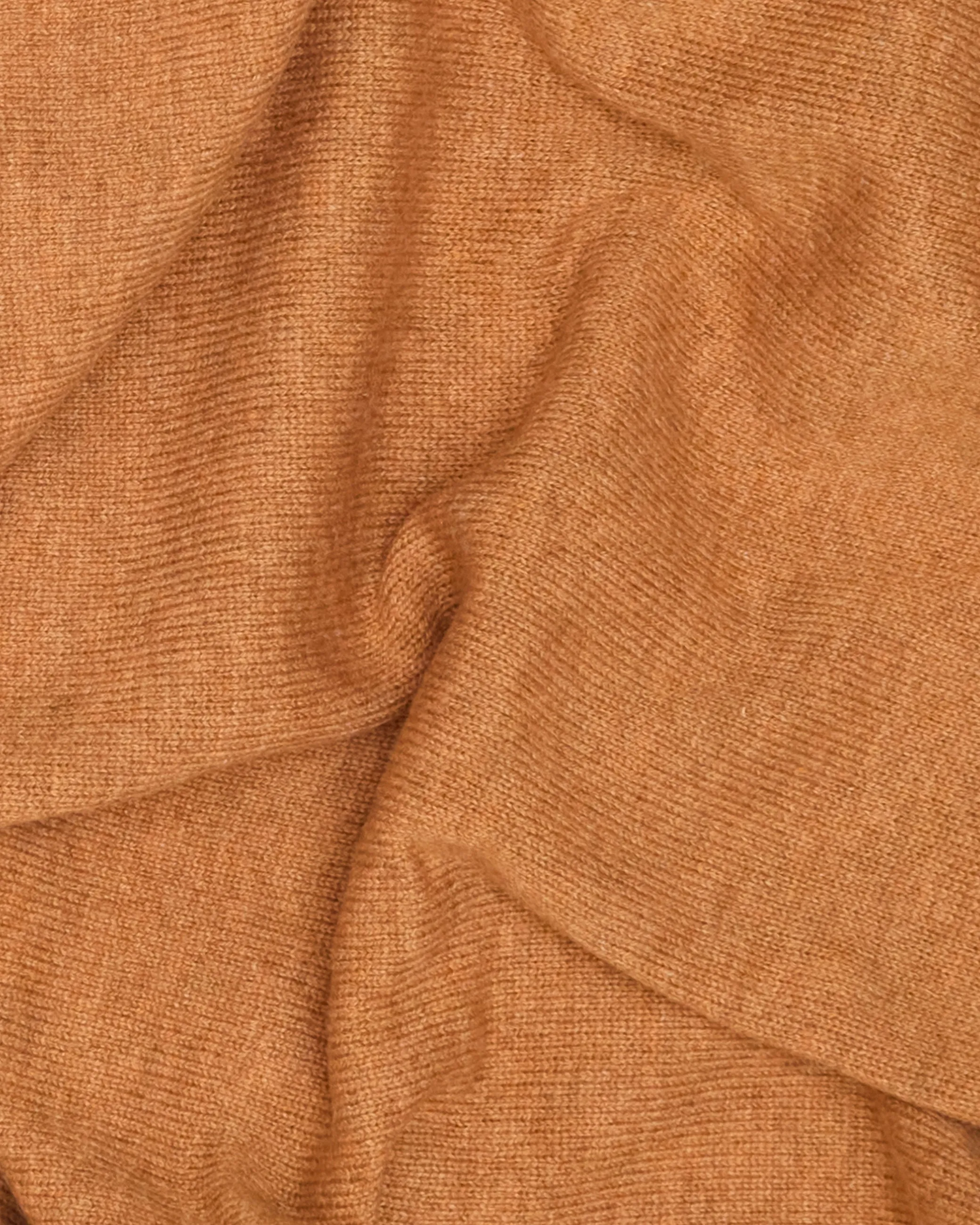 Rust Dorset Lambswool Saddle Shoulder Crew Neck sold by John Simons product image thumbnail 4