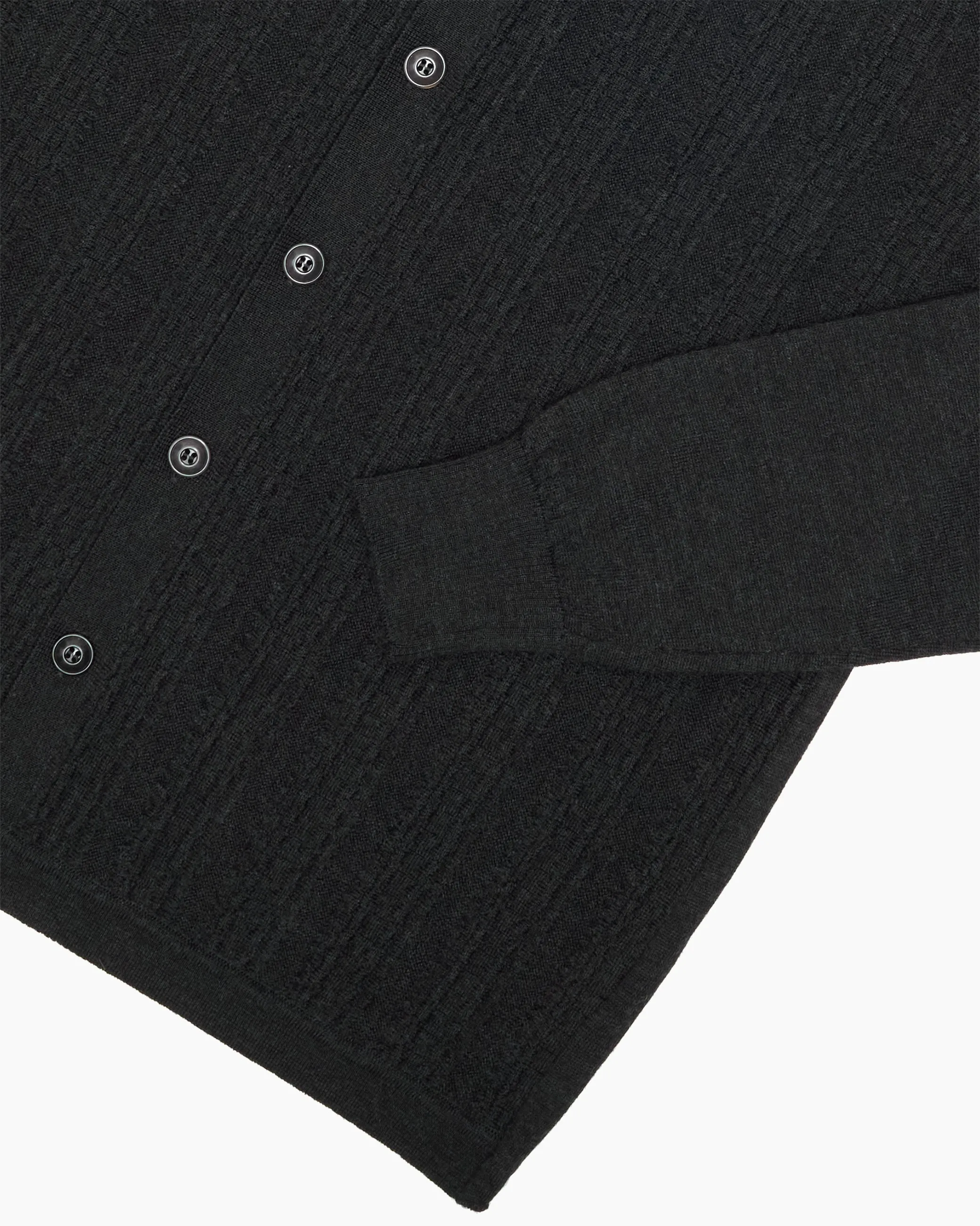 Charcoal Polo Knit Cardigan sold by John Simons product image thumbnail 4