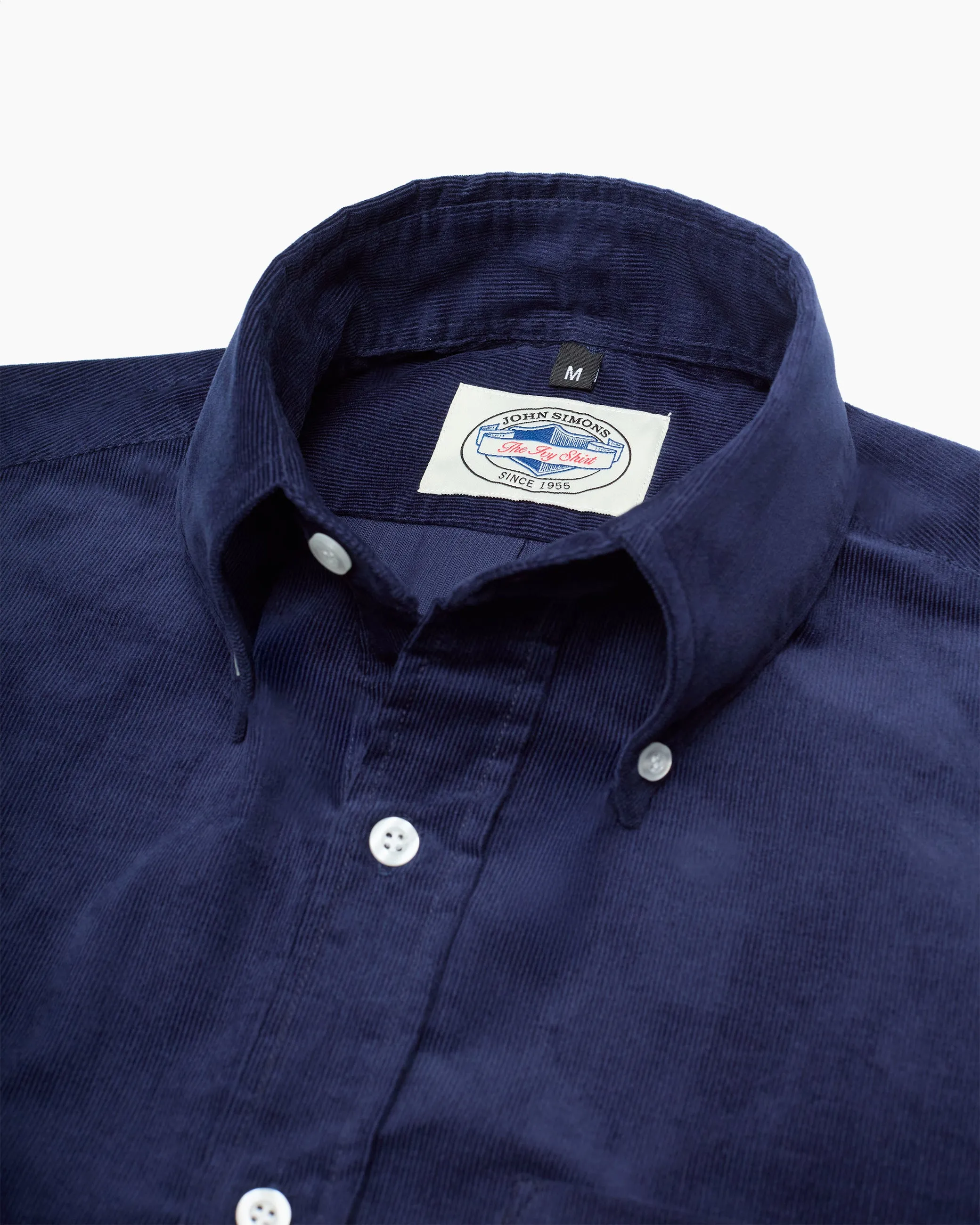 Navy Corduroy Ivy Shirt sold by John Simons product image thumbnail 2