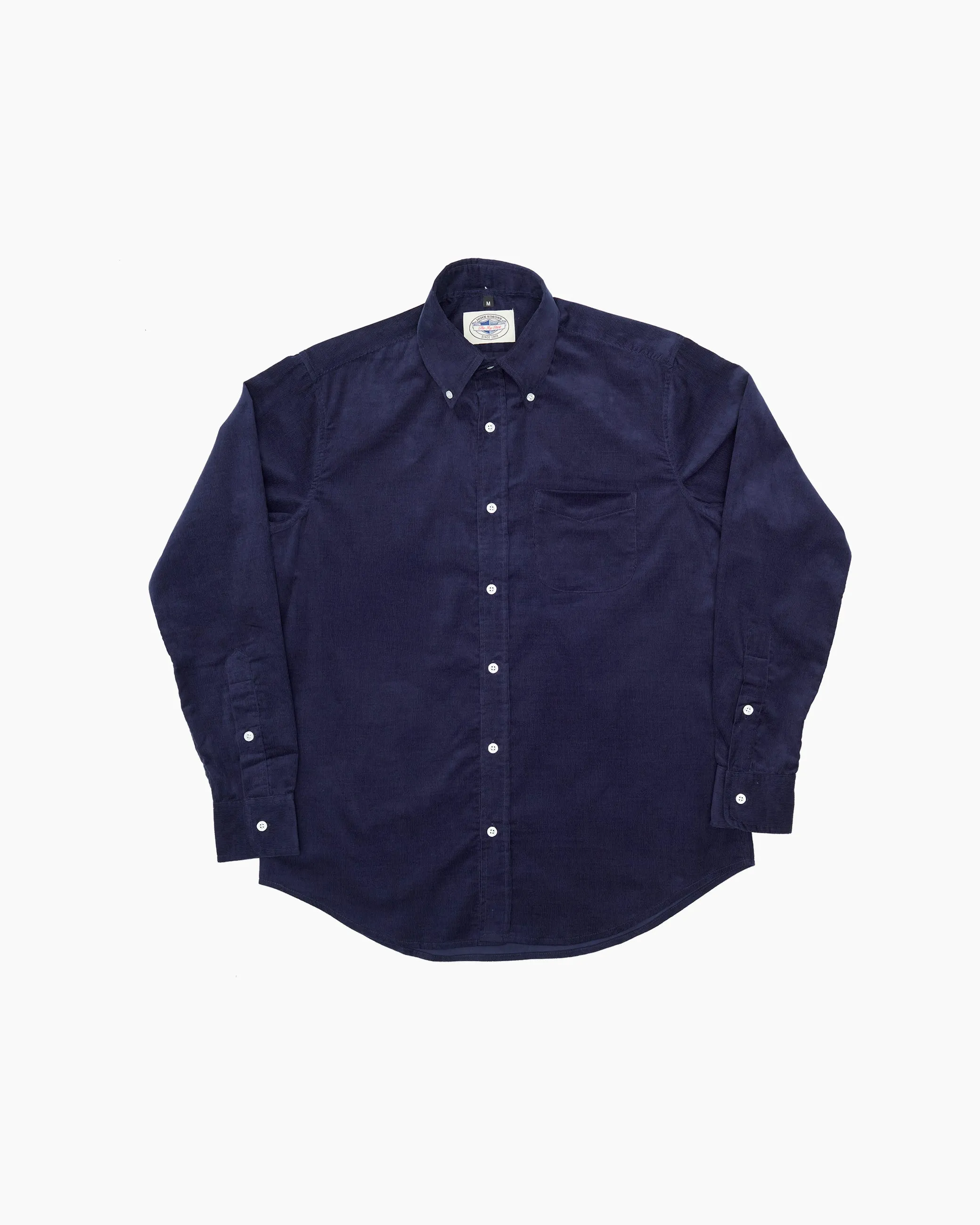 Navy Corduroy Ivy Shirt sold by John Simons