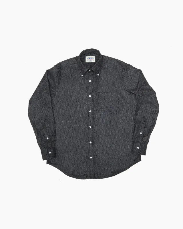 Grey Parquet Wool Ivy Shirt sold by John Simons
