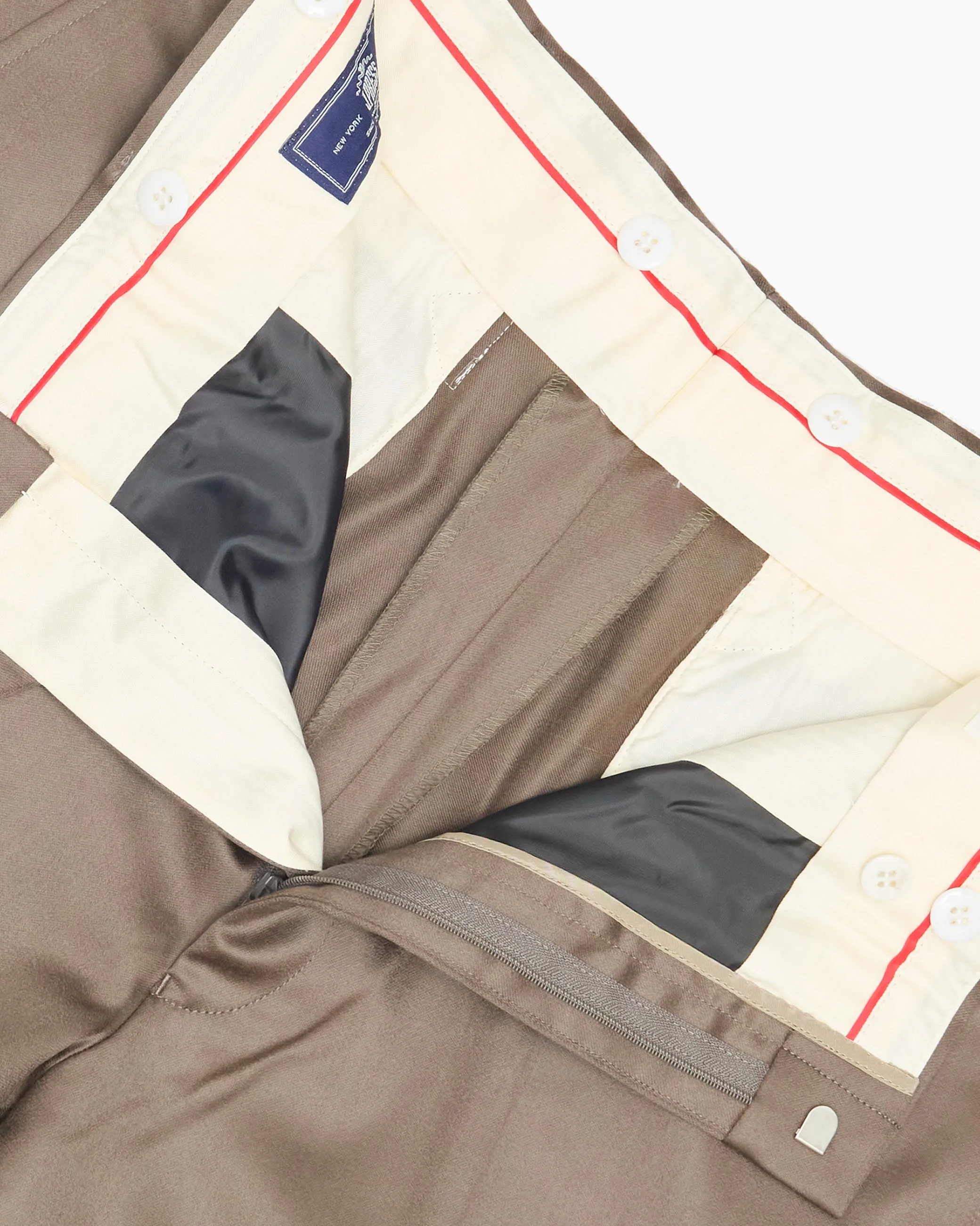 Taupe Wool Dress Trouser sold by John Simons product image thumbnail 5