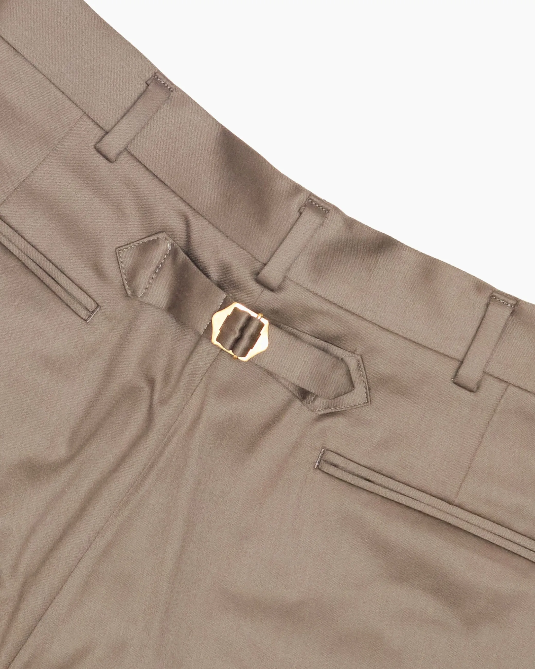 Taupe Wool Dress Trouser sold by John Simons product image thumbnail 4