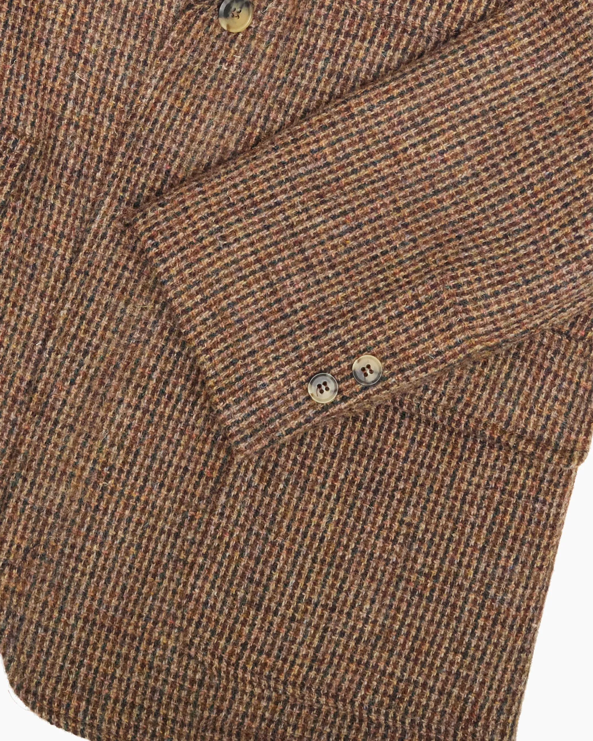 Brown Check Heavyweight Harris Tweed Ivy Jacket sold by John Simons product image thumbnail 4