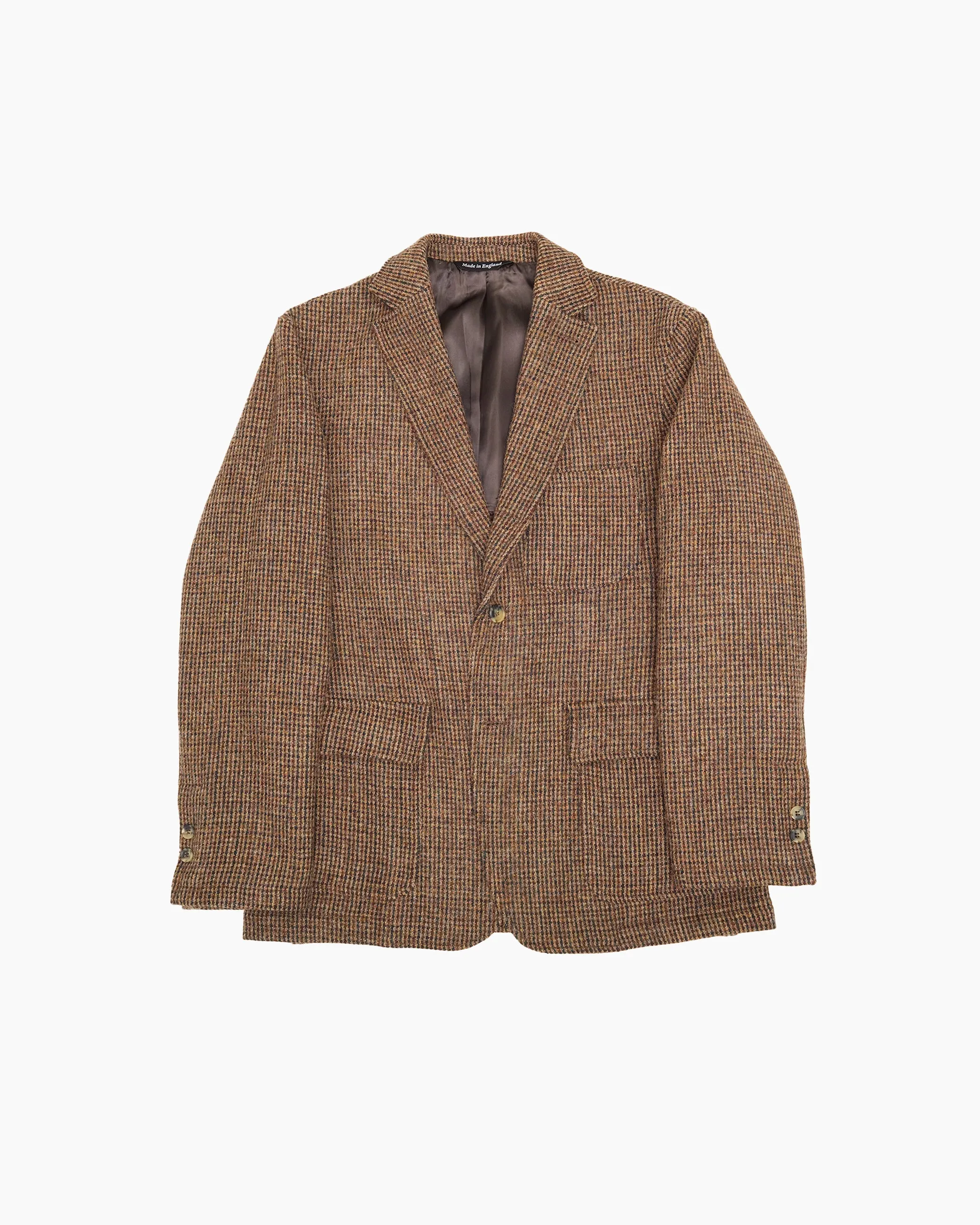 Brown Check Heavyweight Harris Tweed Ivy Jacket sold by John Simons