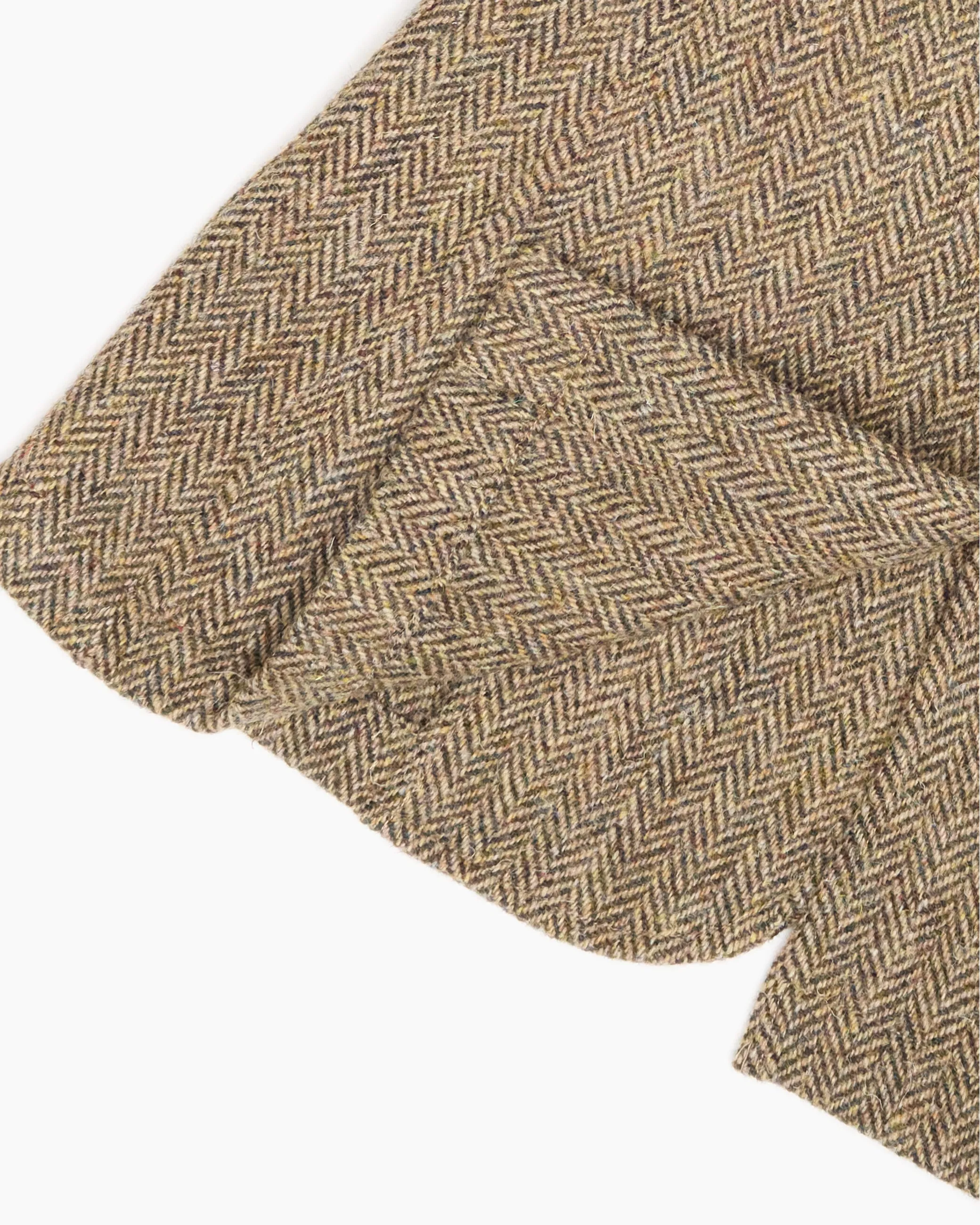 Light Brown Herringbone Heavyweight Harris Tweed Ivy Jacket sold by John Simons product image thumbnail 5