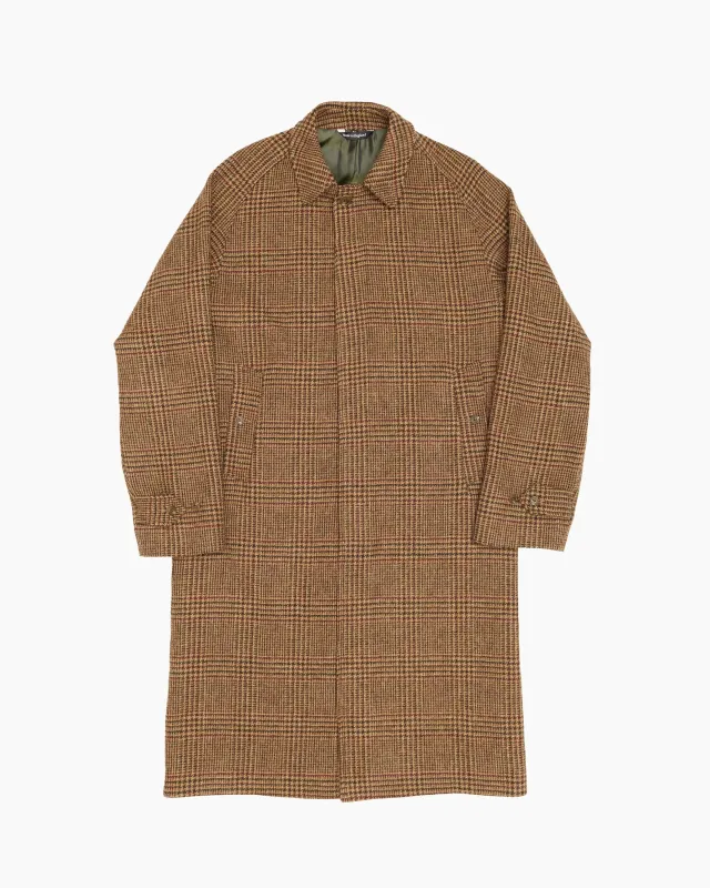 Full Length Glen Check Abraham Moon Overcoat sold by John Simons