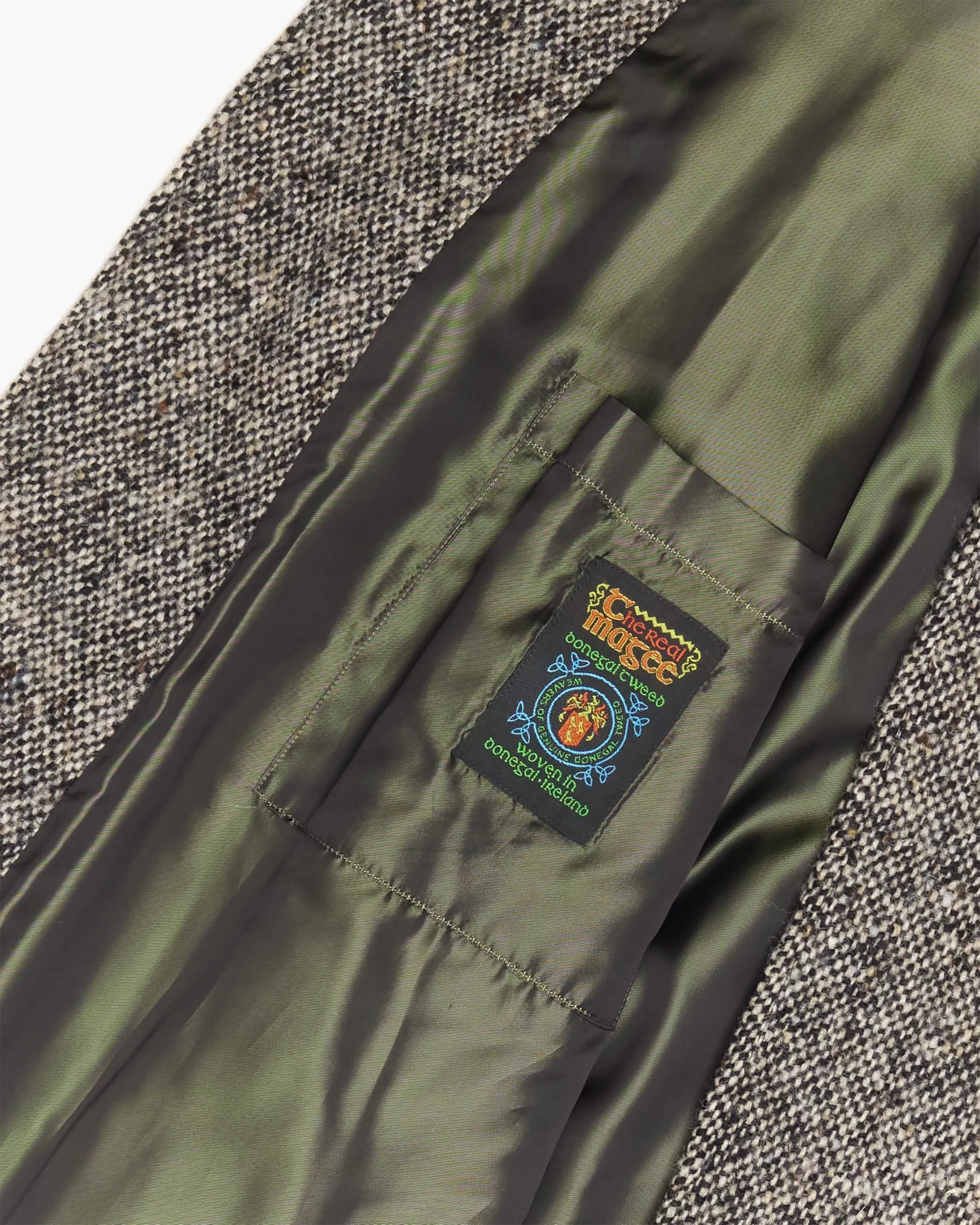Full Length Grey 50s Donegal Magee Overcoat sold by John Simons product image thumbnail 3
