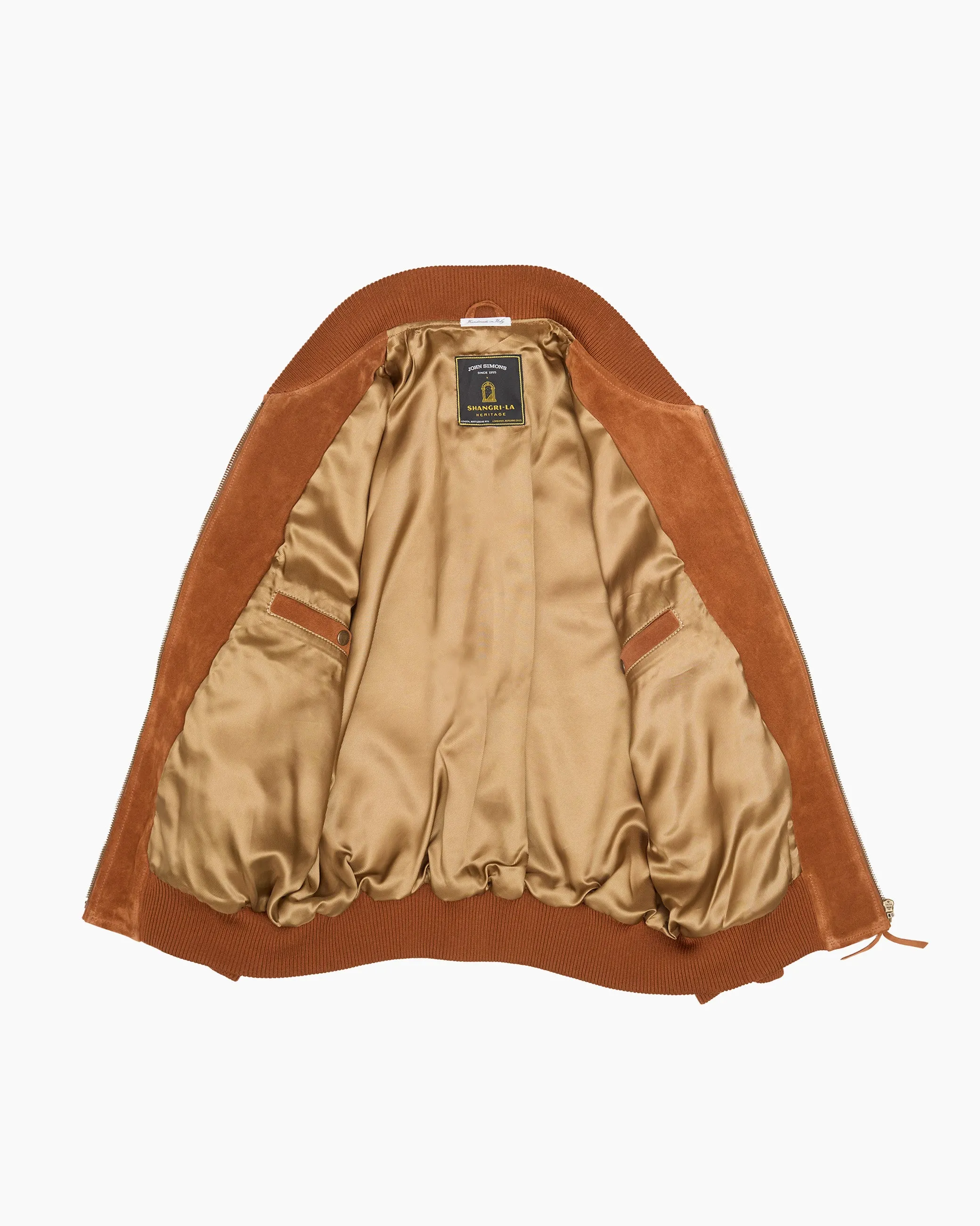 Suede '50s Bomber Jacket sold by John Simons product image thumbnail 4