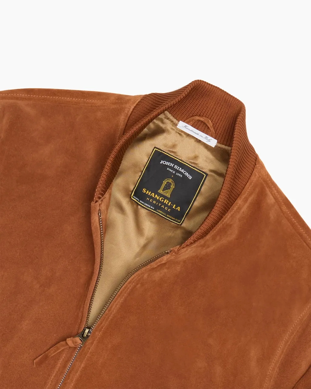 Suede '50s Bomber Jacket sold by John Simons product image thumbnail 2
