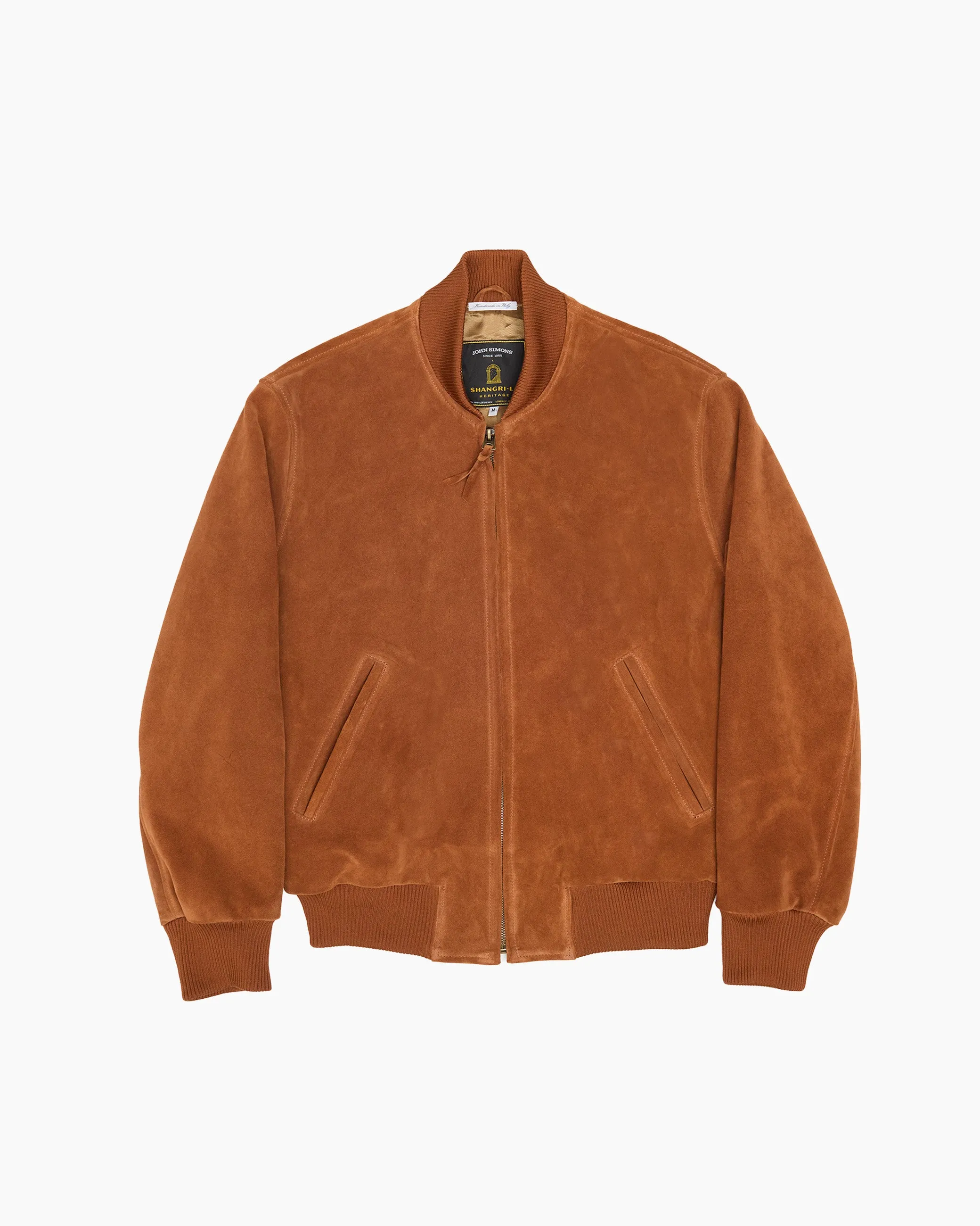 Suede '50s Bomber Jacket sold by John Simons