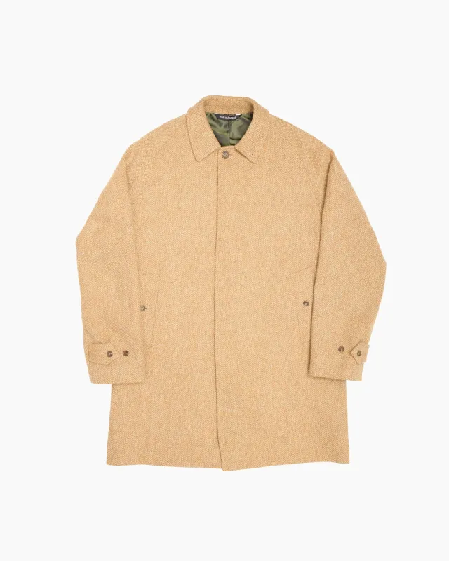 Archive Beige Herringbone Overcoat sold by John Simons
