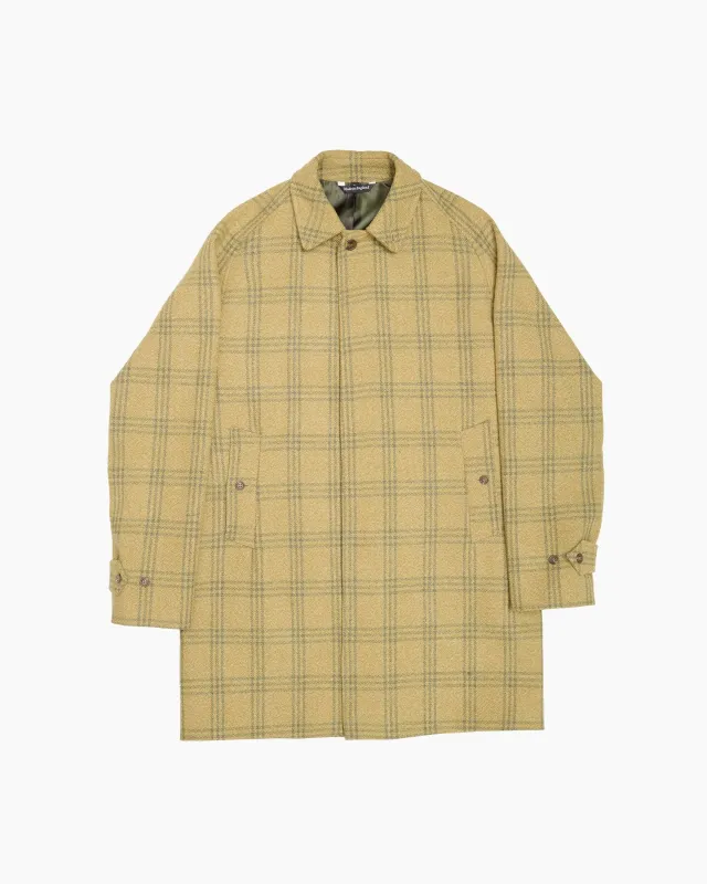 Archive Mustard Overcheck Overcoat sold by John Simons