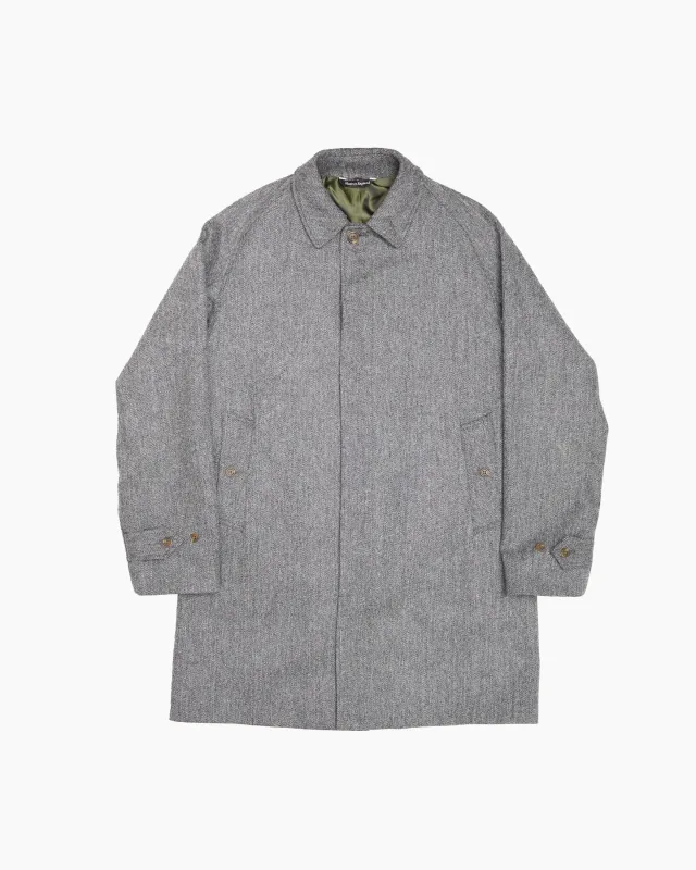 Archive Grey Herringbone Overcoat sold by John Simons
