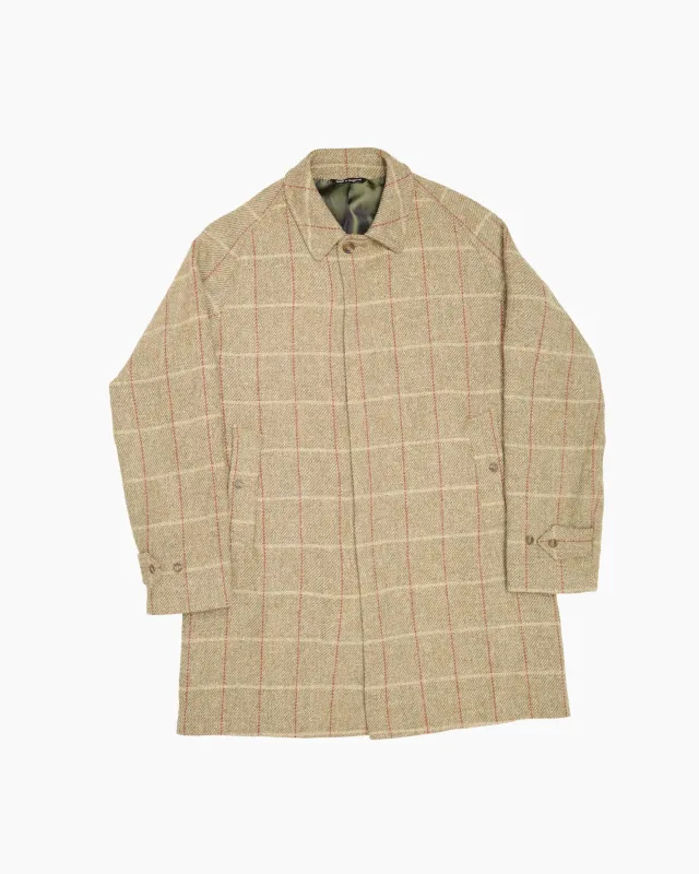 Archive Sand Check Overcoat sold by John Simons