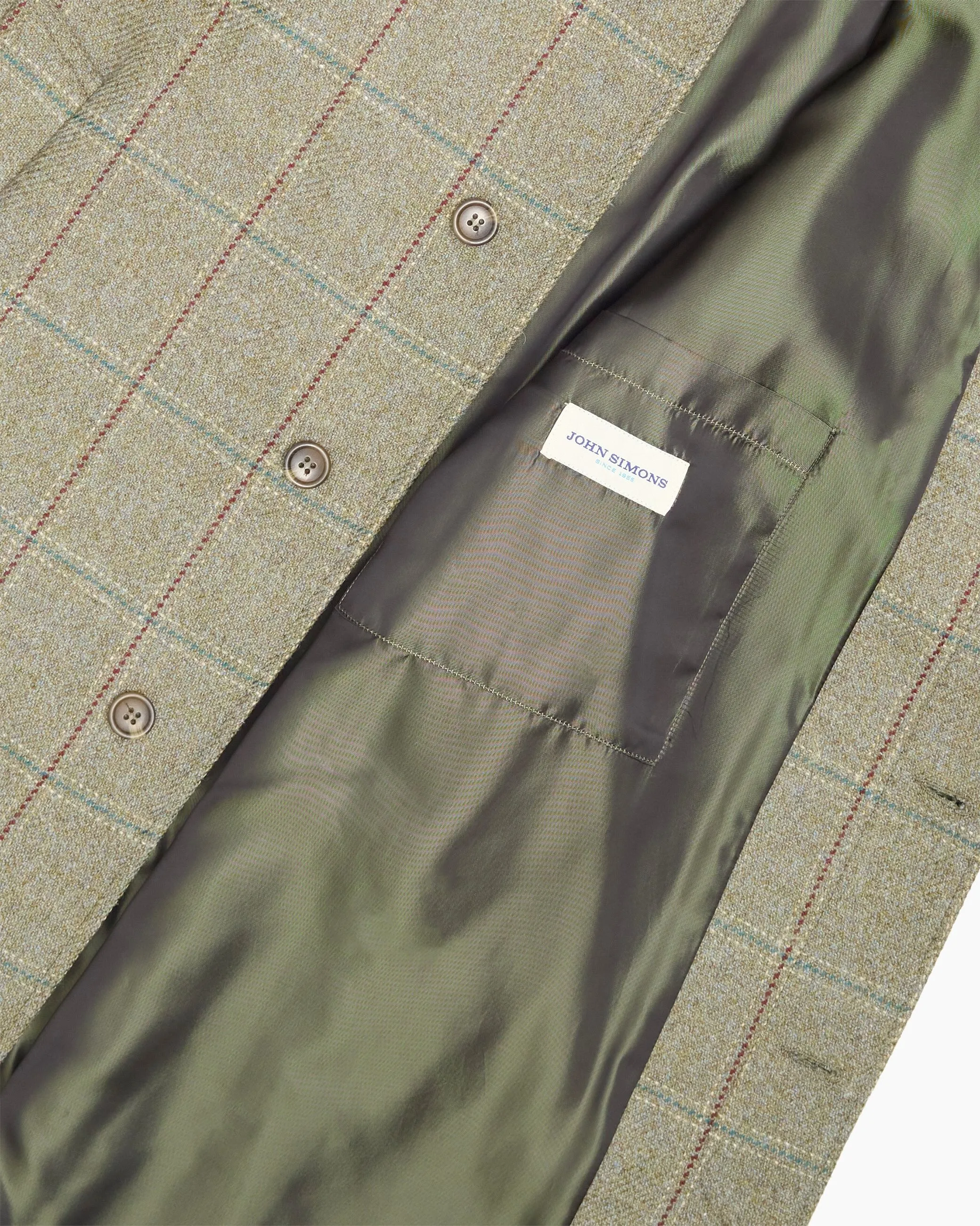Archive Green Check Overcoat sold by John Simons product image thumbnail 3