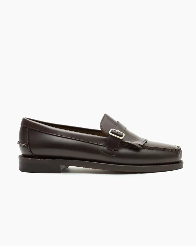 Ales Leather Fringe & Buckle Loafer sold by John Simons