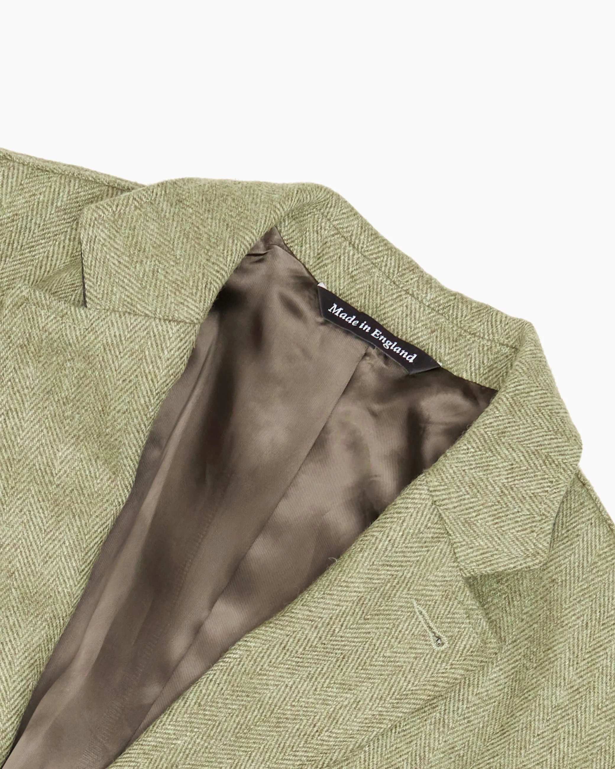 Archive Fine Sage Green Herringbone W. Bill Tweed Ivy Jacket sold by John Simons product image thumbnail 2