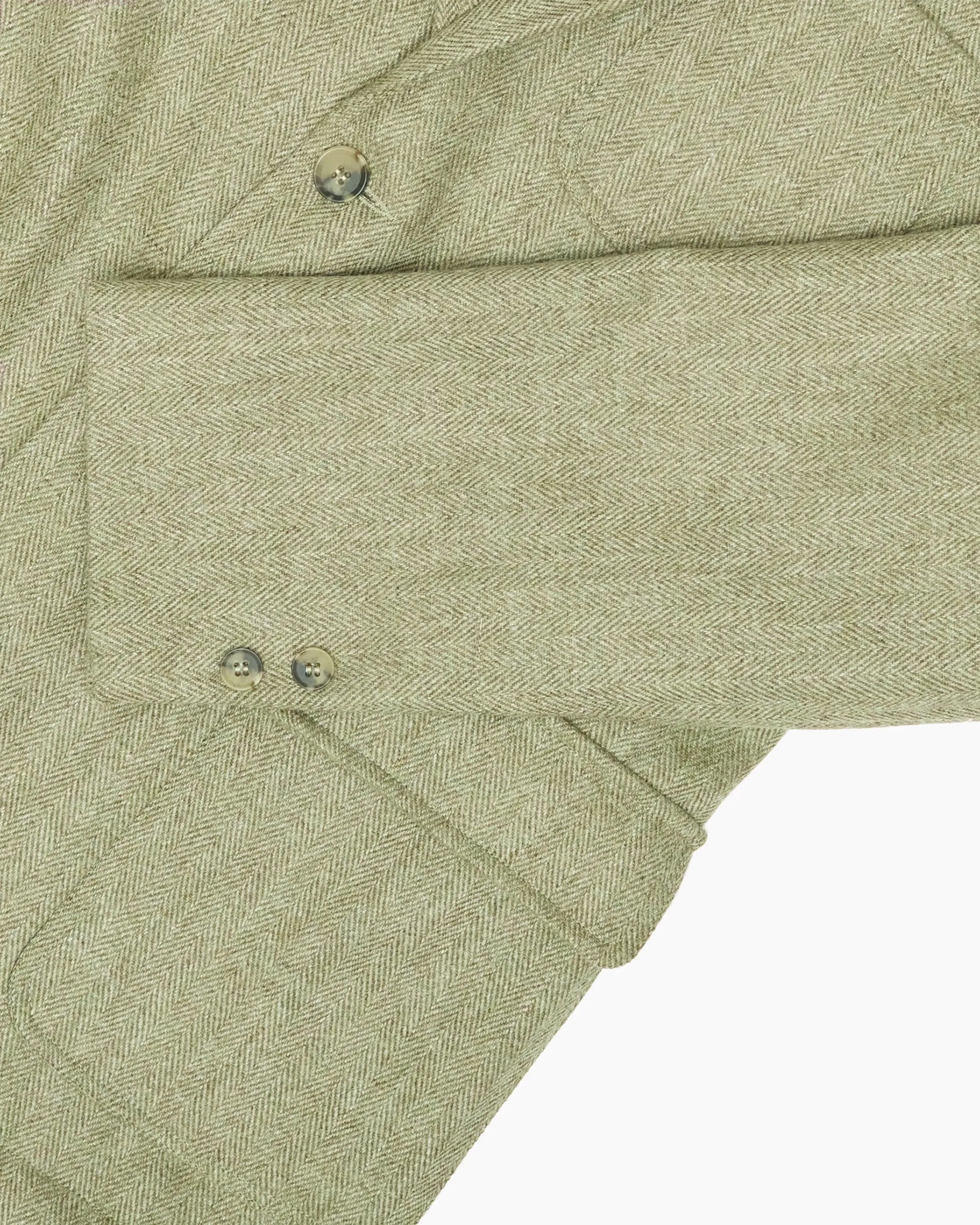Archive Fine Sage Green Herringbone W. Bill Tweed Ivy Jacket sold by John Simons product image thumbnail 5