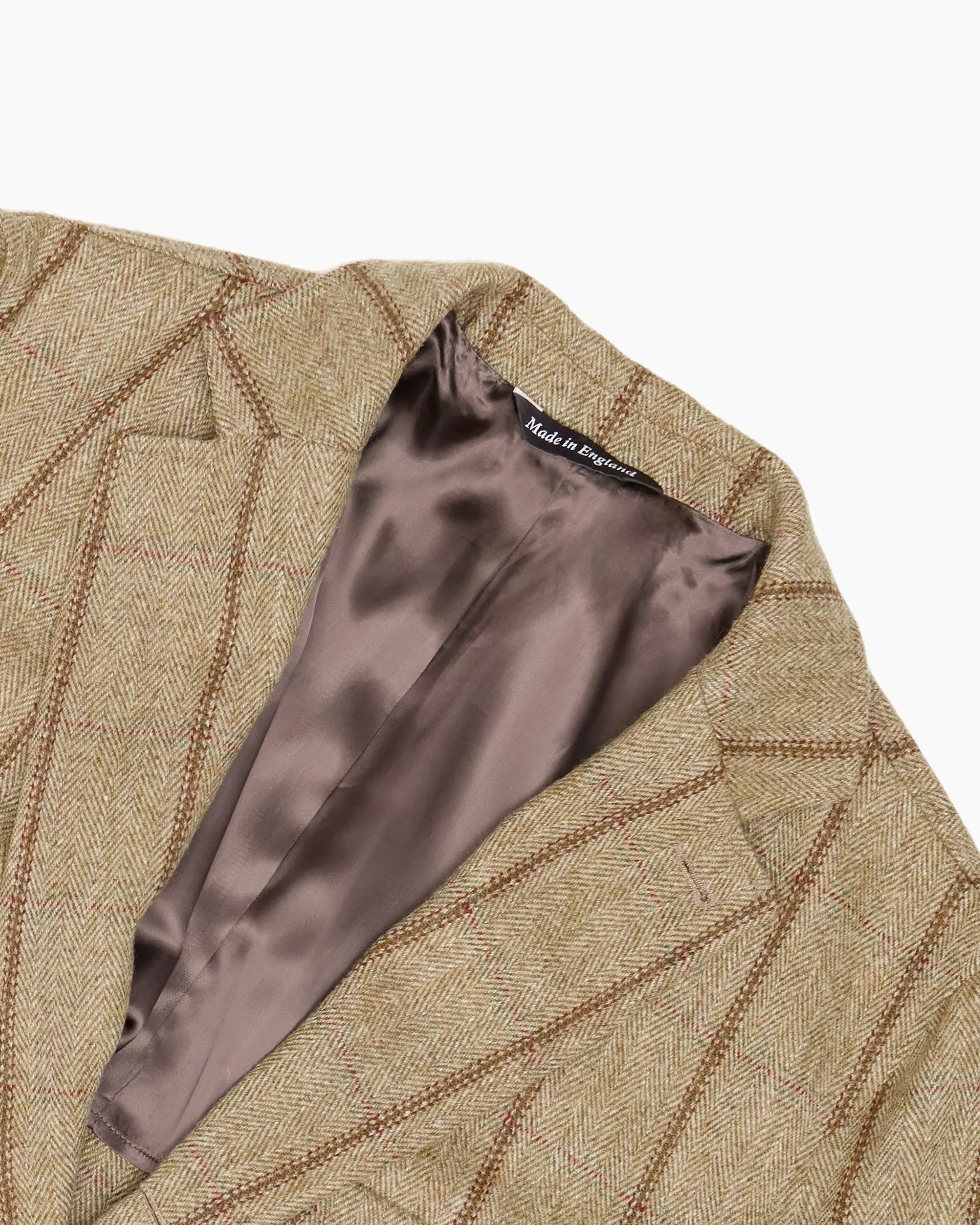 Archive Brown Striped Check W. Bill Tweed Ivy Jacket sold by John Simons product image thumbnail 2