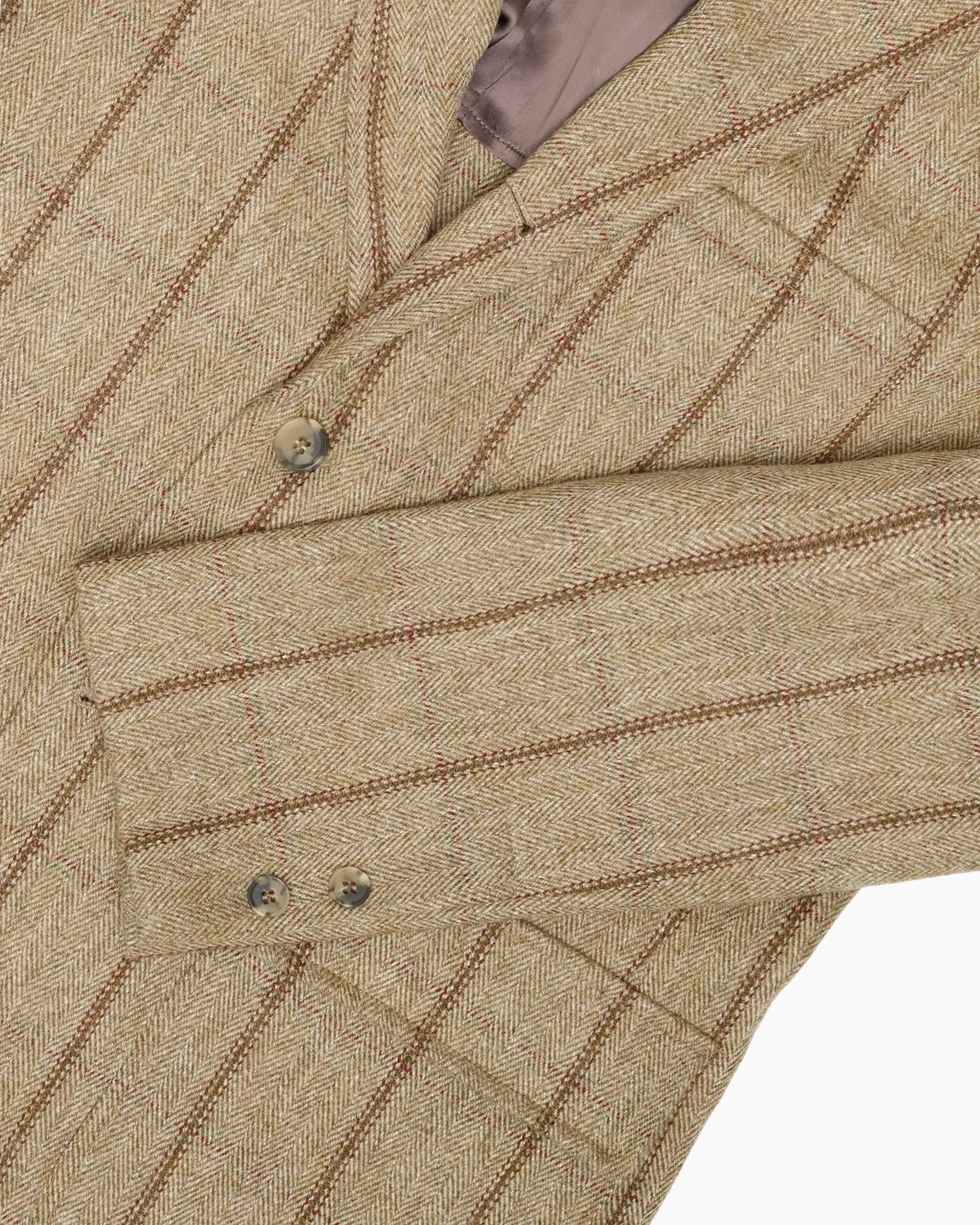 Archive Brown Striped Check W. Bill Tweed Ivy Jacket sold by John Simons product image thumbnail 3