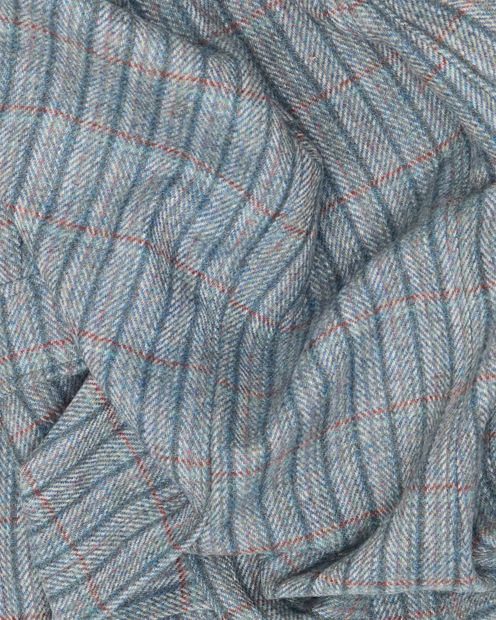Archive Striped Tonal Blue Tweed Ivy Jacket sold by John Simons product image thumbnail 4