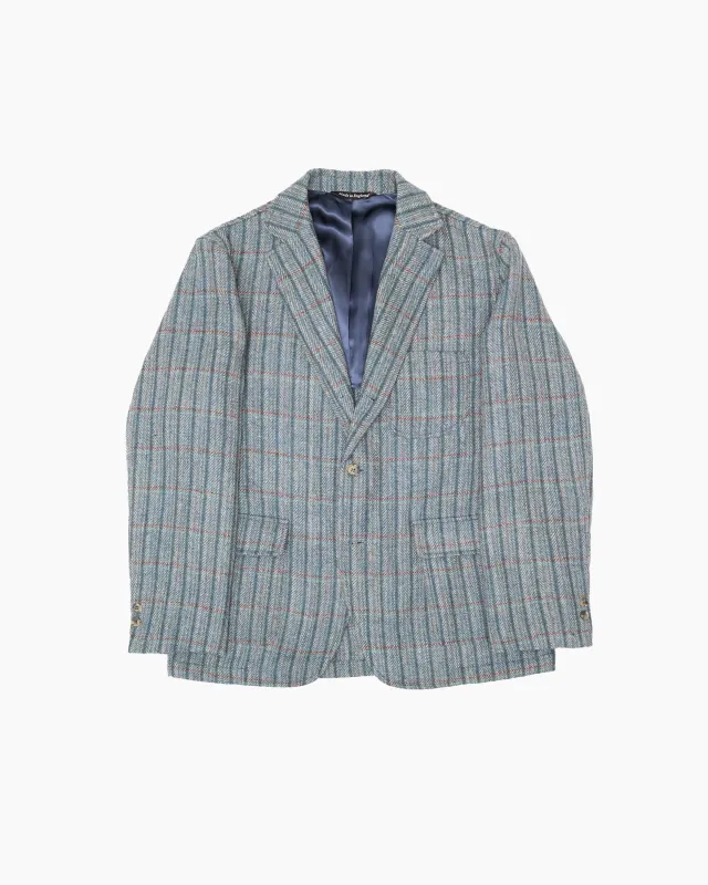 Archive Striped Tonal Blue Tweed Ivy Jacket sold by John Simons