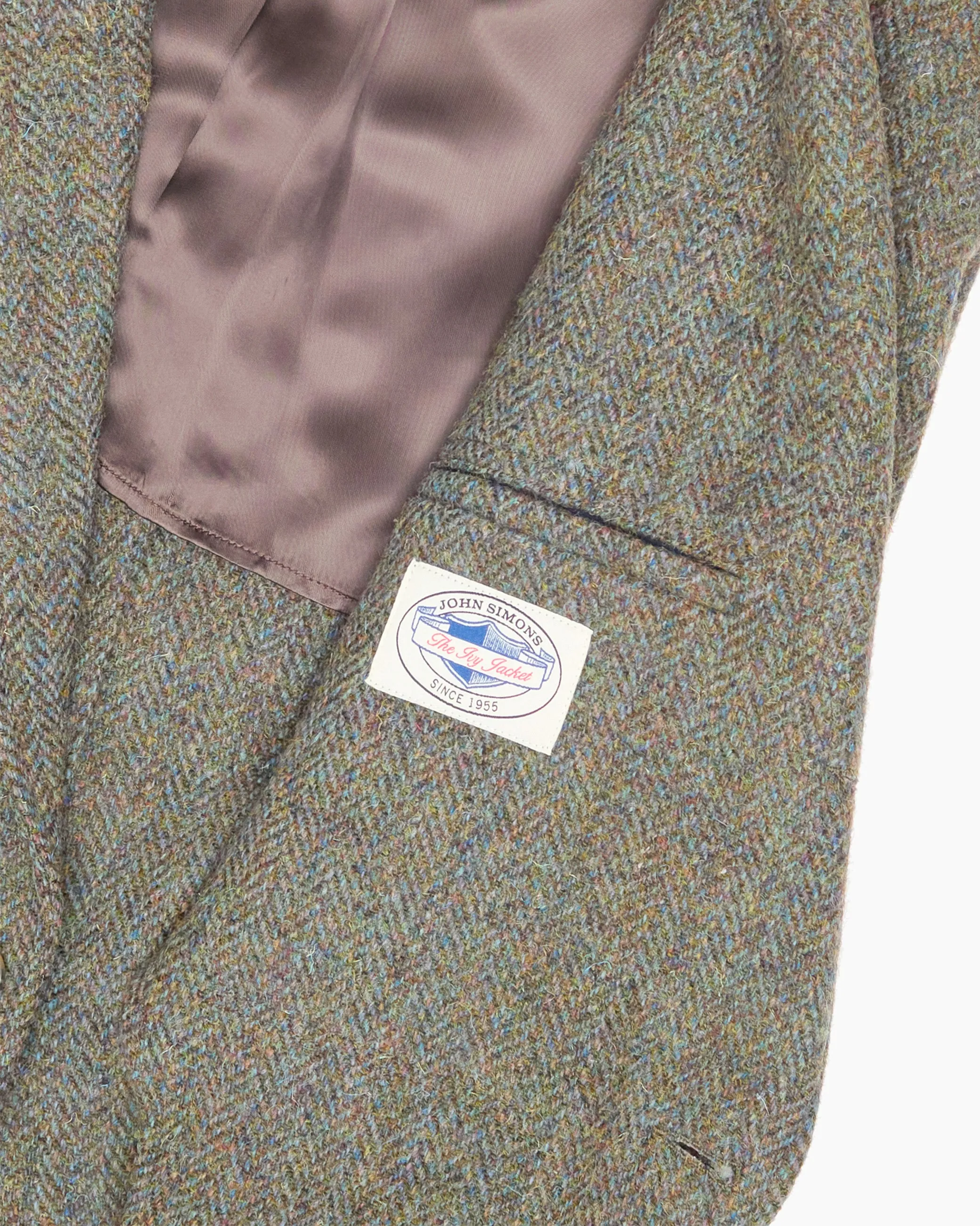 Archive Forest Herringbone Tweed Ivy Jacket sold by John Simons product image thumbnail 3