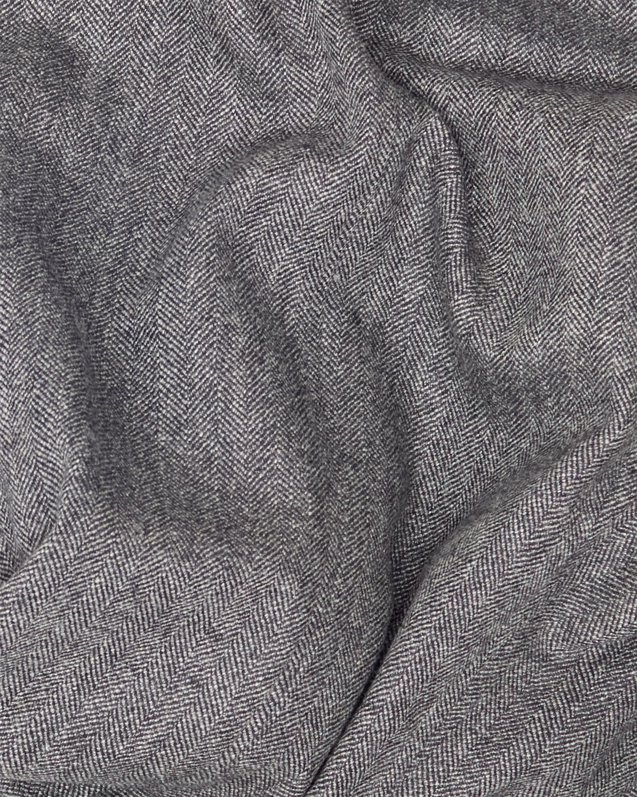 Archive Fine Black & White Wool Herringbone Ivy Jacket sold by John Simons product image thumbnail 4