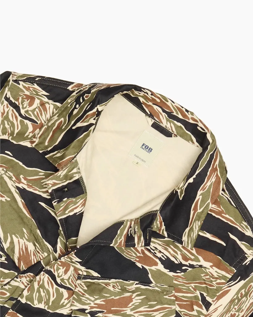 F2452 Tiger Camo Jungle Fatigue Jacket sold by John Simons product image thumbnail 2