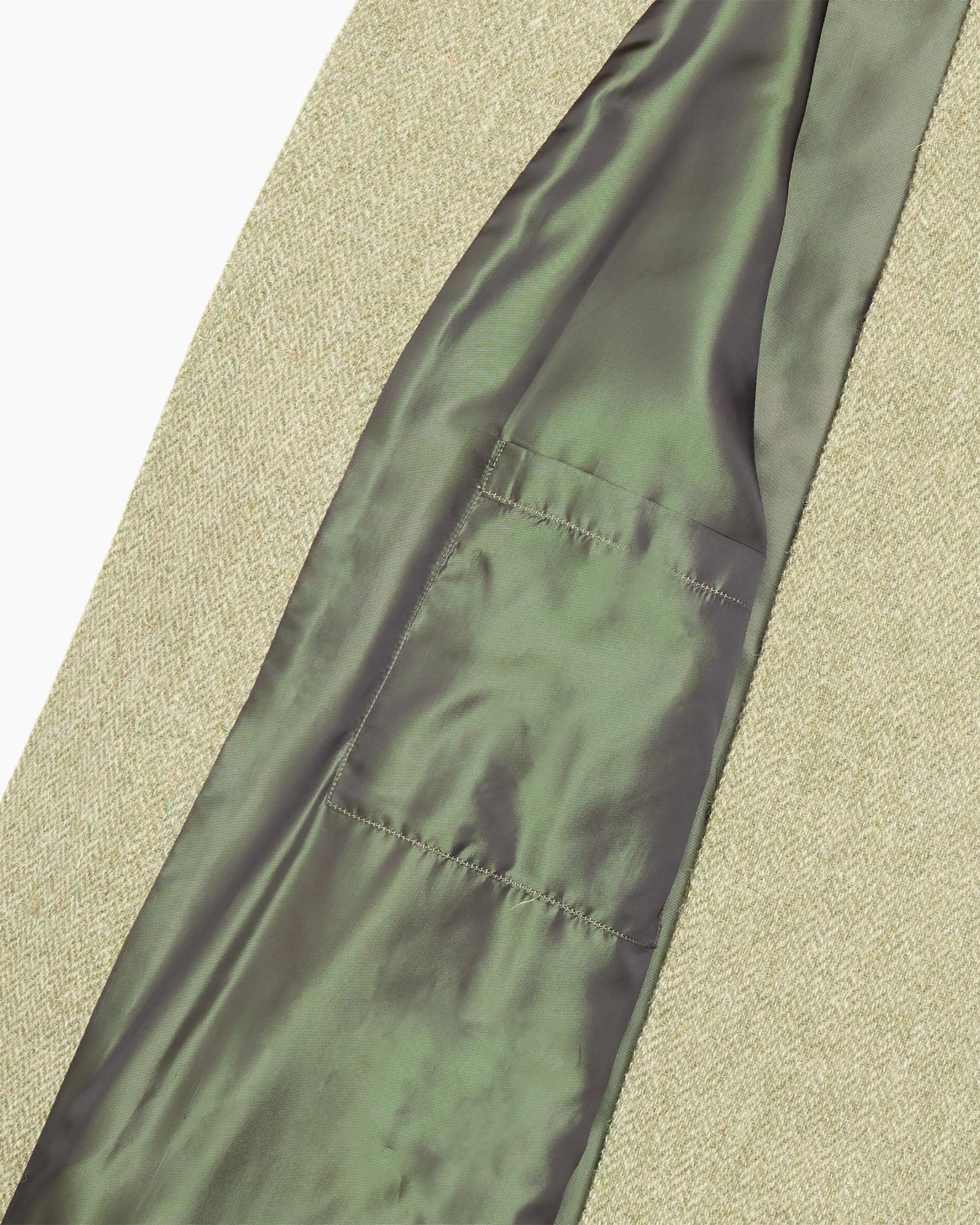 Archive Celadon Green Parquet Tweed Overcoat sold by John Simons product image thumbnail 5