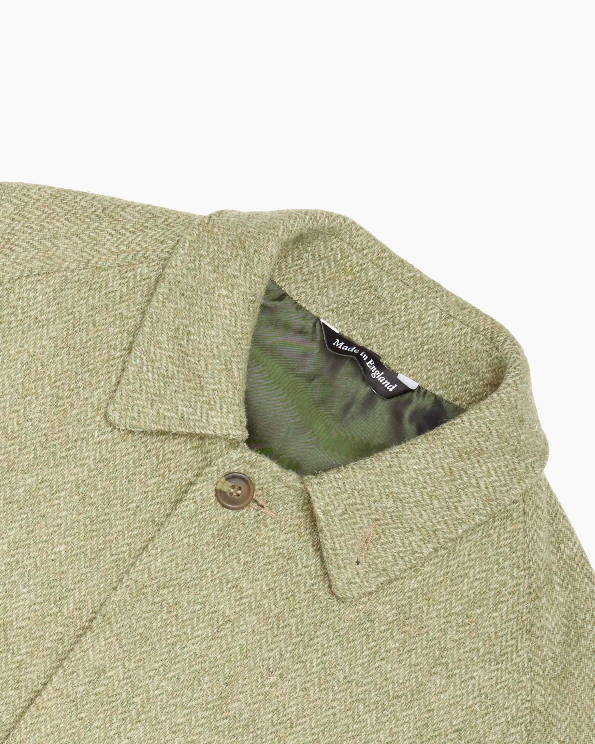 Archive Celadon Green Parquet Tweed Overcoat sold by John Simons product image thumbnail 2