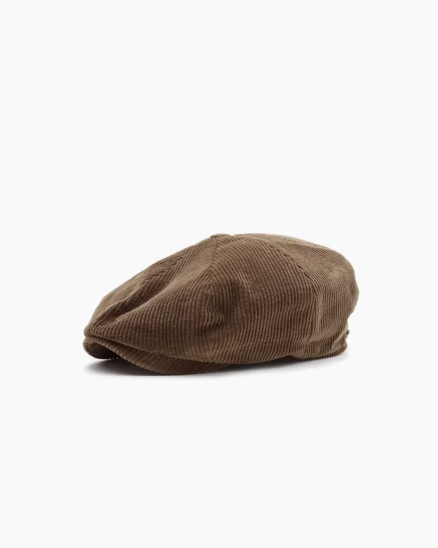 Brown Corduroy Eight Piece Cap sold by John Simons