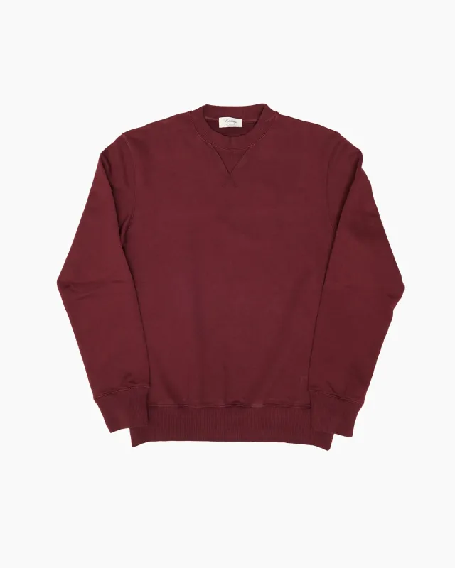 Burgundy Loopback Sweatshirt sold by John Simons