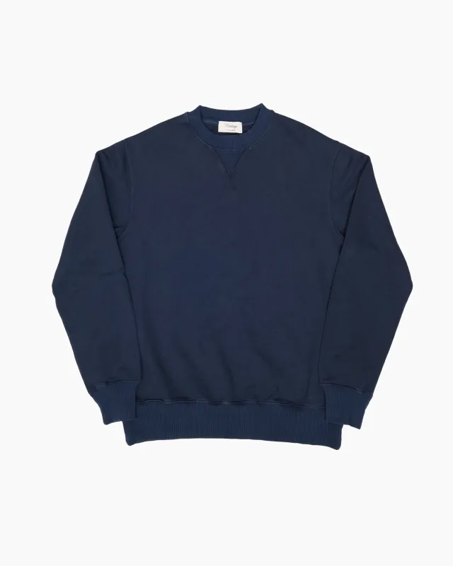 Navy Loopback Sweatshirt sold by John Simons