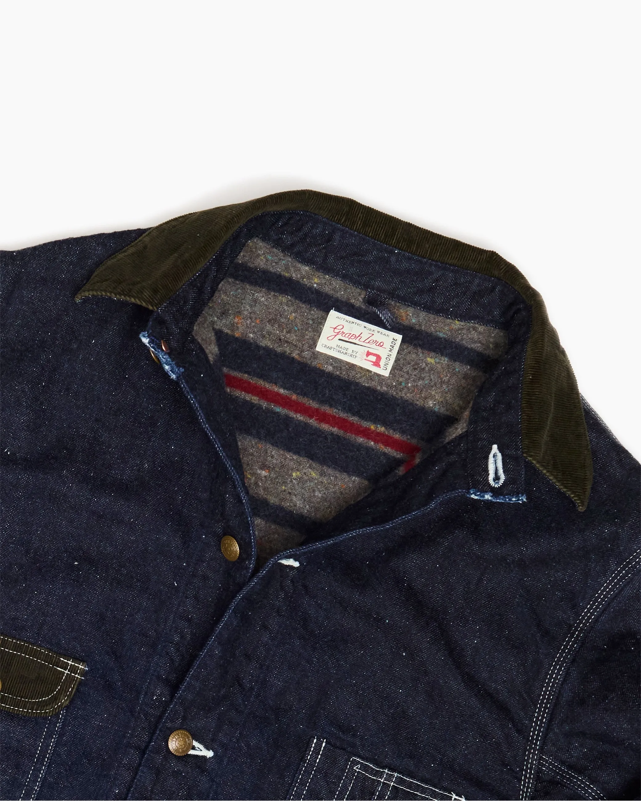 Denim Utility Chore Jacket sold by John Simons product image thumbnail 2