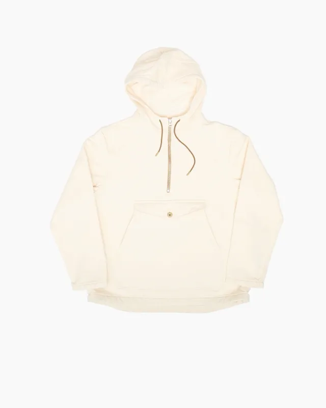 Ecru Smock Salvage Hoodie sold by John Simons